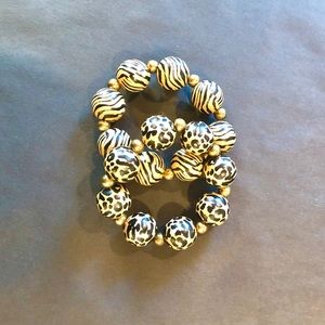 Animal print bracelets